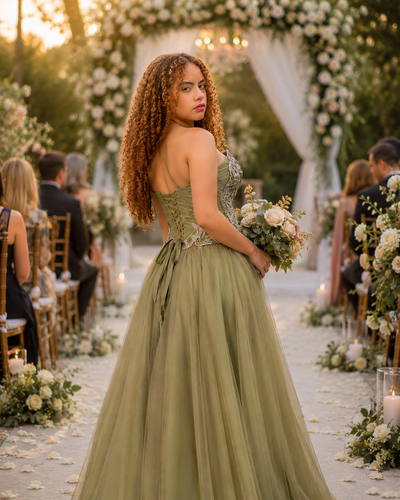 The Sage Garden Corset Gown
From the Elena Collection Archives • One of a Kind