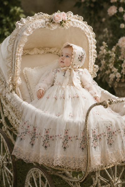 The Rosalie Heirloom Christening Gown
By Elena Collection