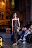 Black Hand-Beaded Gown – Paris Fashion Week Runway Piece