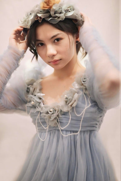 Blue Ethereal Tulle Dress - Gloria