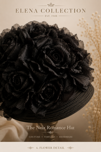 The Noir Romance Hat | OOAK Women’s Couture Hat
