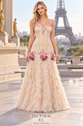The Felicite — One-of-One Silk Beaded Floral Dress