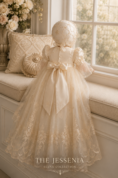 The Jessenia - Heirloom Christening Gown