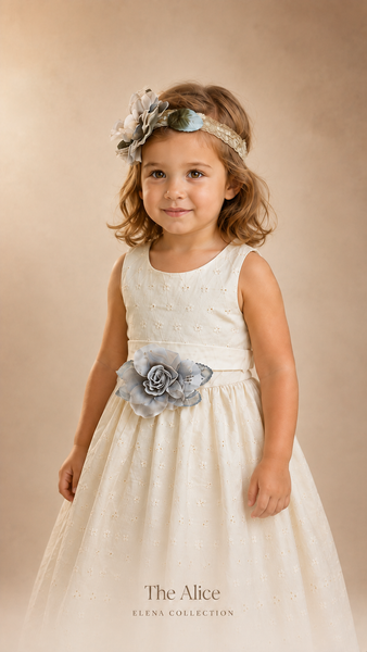 THE ALICE | EYELET COTTON TODDLER DRESS