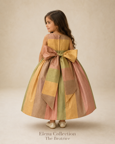 The Beatrice Silk Flower Girl Dress