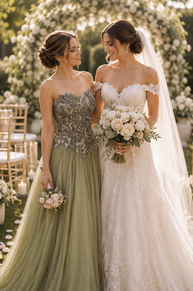 The Sage Garden Corset Gown
From the Elena Collection Archives • One of a Kind