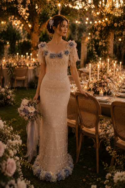 Elena Collection – Couture Bridesmaid Corset & Skirt Set
