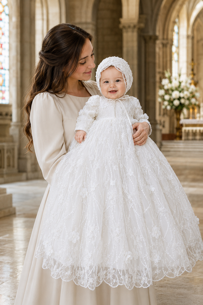 THE GRACE GOWN | COUTURE CHRISTENING ENSEMBLE