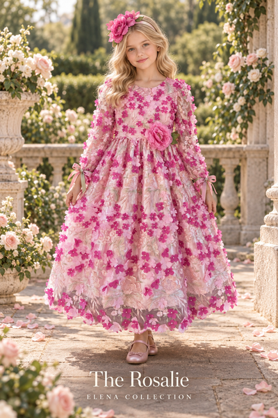 THE ROSALIE | ONE-OF-ONE COUTURE FLOWER GIRL DRESS