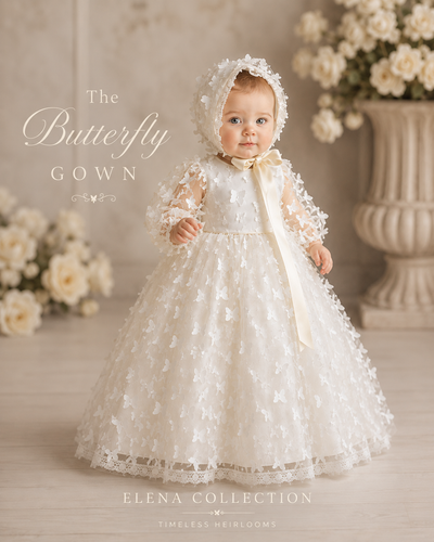 The Butterfly - Heirloom Christening Gown