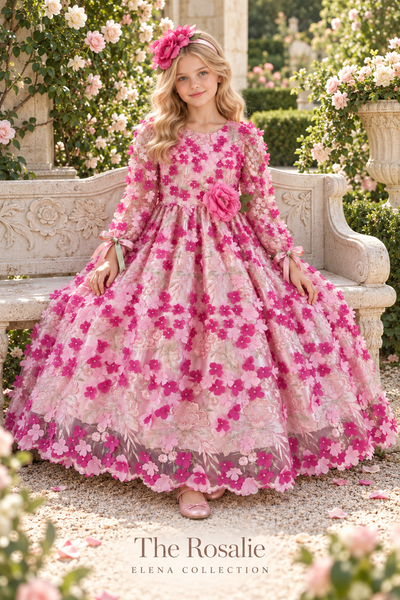 THE ROSALIE | ONE-OF-ONE COUTURE FLOWER GIRL DRESS