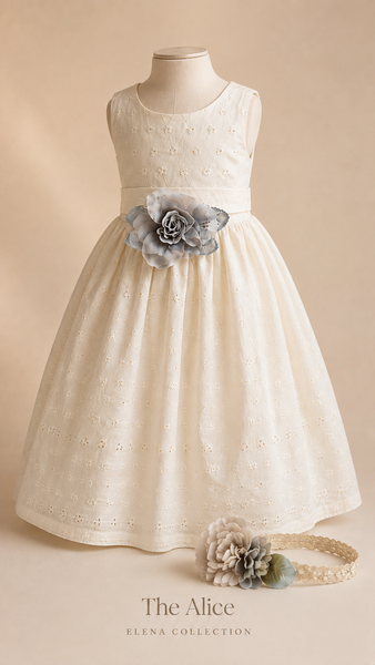 THE ALICE | EYELET COTTON TODDLER DRESS