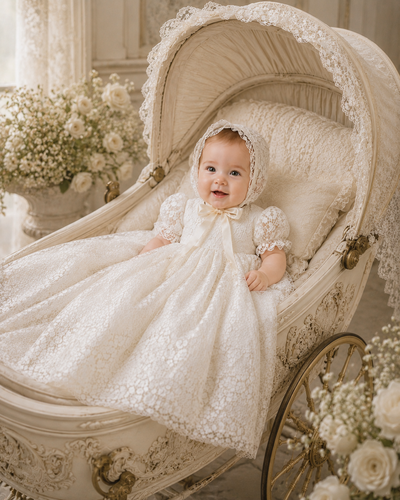 The Rosalba - Heirloom Christening Gown