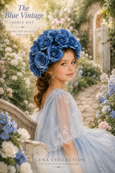 The Blue Vintage Girls Hat