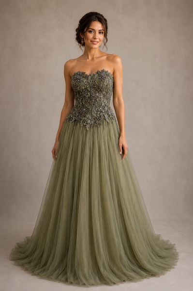 The Sage Garden Corset Gown
From the Elena Collection Archives • One of a Kind
