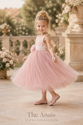THE ANAIS | PANEL-CUT TULLE FLOWER GIRL DRESS