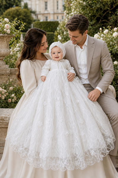 THE GRACE GOWN | COUTURE CHRISTENING ENSEMBLE