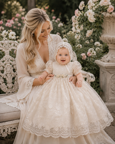 Casandra Gown - Heirloom Christening Gown