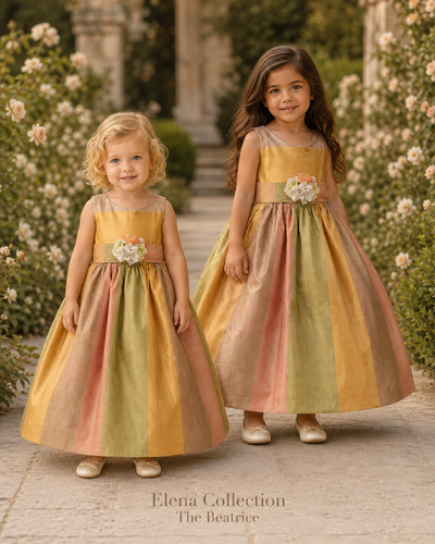 The Beatrice Silk Flower Girl Dress