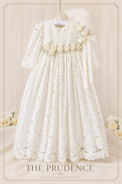 The Prudence Christening Gown & Bonnet