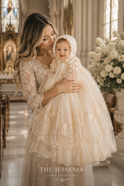 The Jessenia - Heirloom Christening Gown
