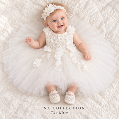 The Kitty — One-of-One Baby Dress Set