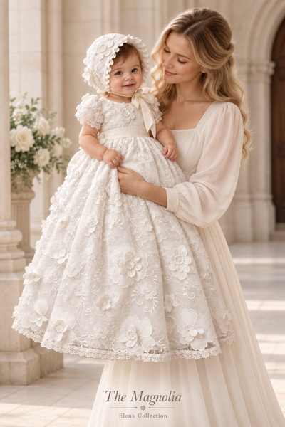The Magnolia - Heirloom Christening Gown