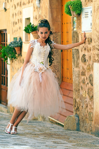 Tulle Skirt Set Lace Corset - Cecilia