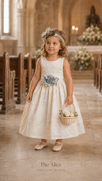 THE ALICE | EYELET COTTON TODDLER DRESS