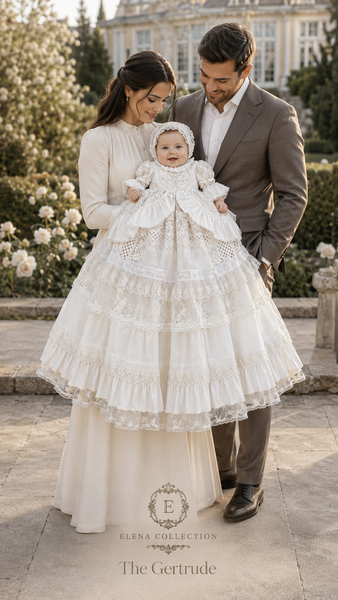 The Gertrude — One-of-a-Kind Two-Piece Christening Ensemble