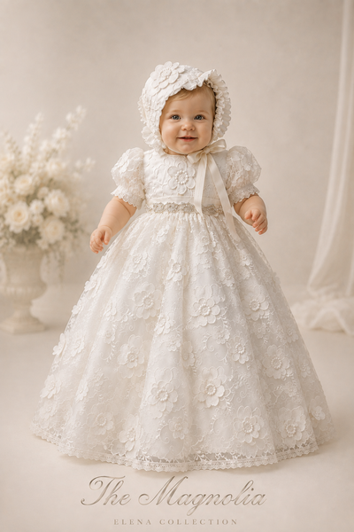 The Magnolia - Heirloom Christening Gown