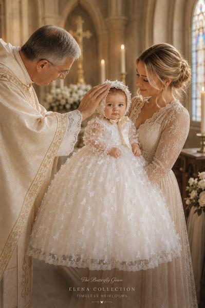 The Butterfly - Heirloom Christening Gown