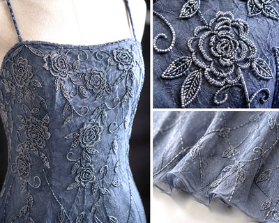 The Eleanor Gown
Vintage Silk Hand-Beaded Evening Gown | Elena Collection Archive