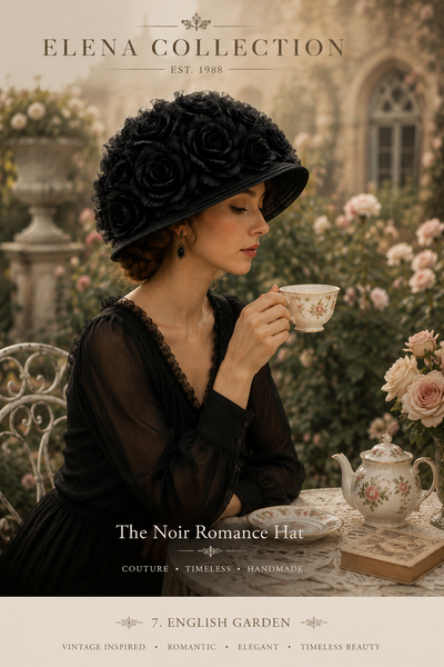 The Noir Romance Hat | OOAK Women’s Couture Hat