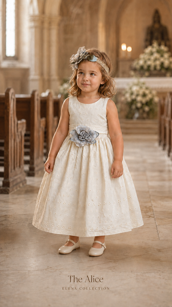 THE ALICE | EYELET COTTON TODDLER DRESS