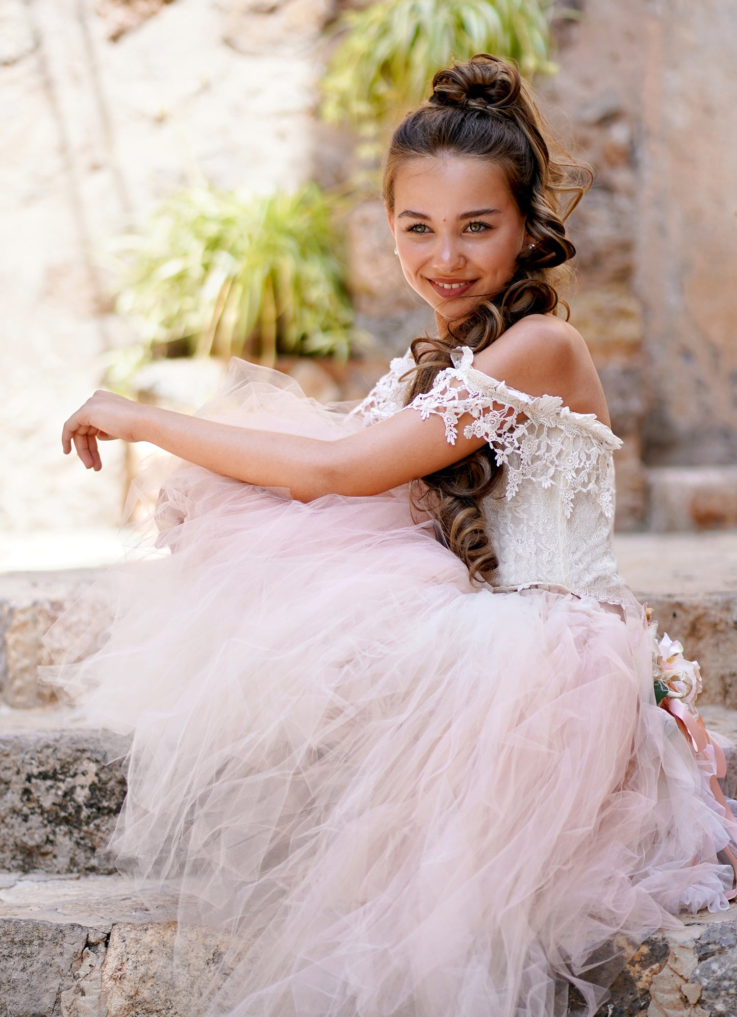 Romantic Tulle Skirt Set Lace Corset - Cecilia
