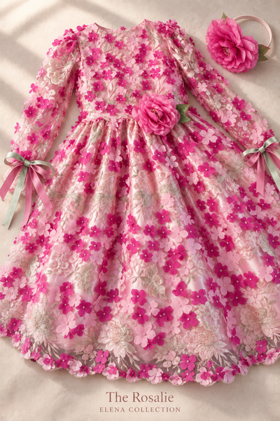 THE ROSALIE | ONE-OF-ONE COUTURE FLOWER GIRL DRESS