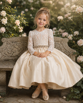 The Antonia Flower Girl Silk Dress Dress