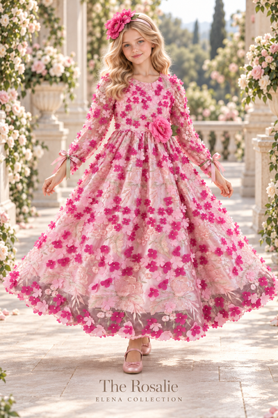 THE ROSALIE | ONE-OF-ONE COUTURE FLOWER GIRL DRESS