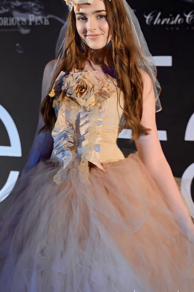 Bridal Tulle Skirt and Corset - Amy