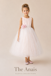 THE ANAIS | PANEL-CUT TULLE FLOWER GIRL DRESS