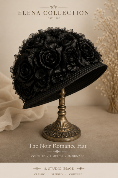 The Noir Romance Hat | OOAK Women’s Couture Hat