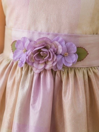 The Violet Garden Dress | Luxury Silk Flower Girl Dress | Elena Collection