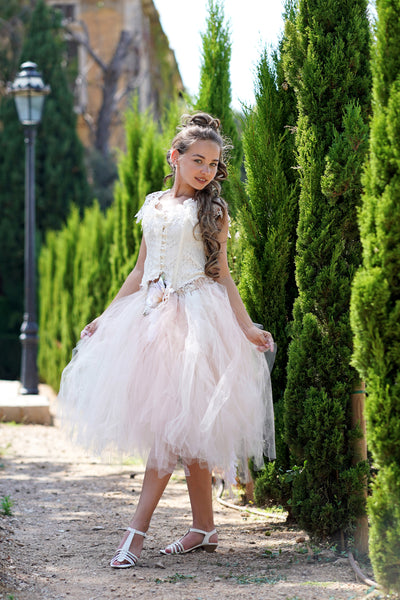 Tulle Skirt Set Lace Corset - Cecilia