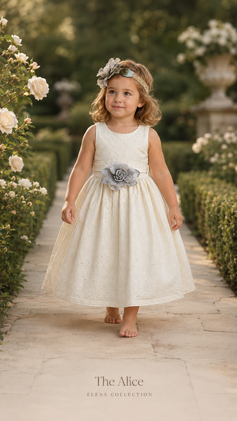 THE ALICE | EYELET COTTON TODDLER DRESS
