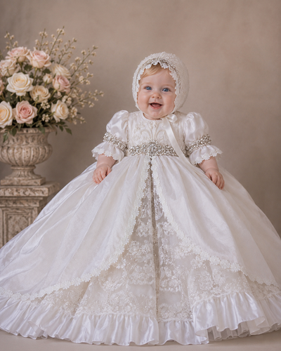 Casandra Gown - Heirloom Christening Gown