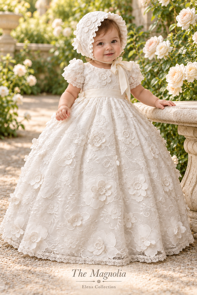 The Magnolia - Heirloom Christening Gown