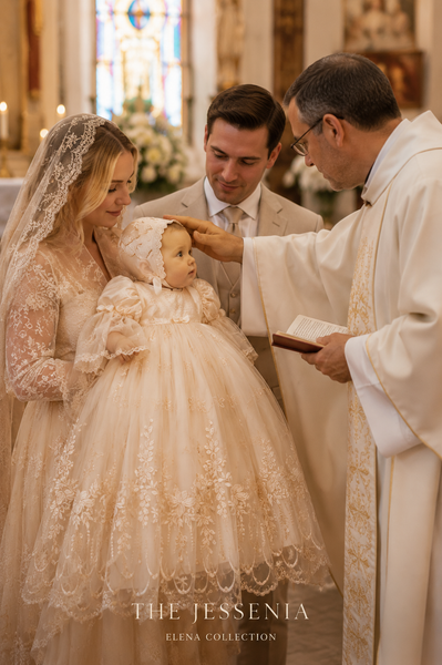 The Jessenia - Heirloom Christening Gown