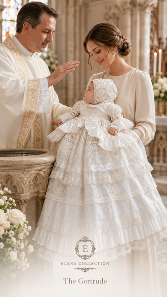 The Gertrude — One-of-a-Kind Two-Piece Christening Ensemble