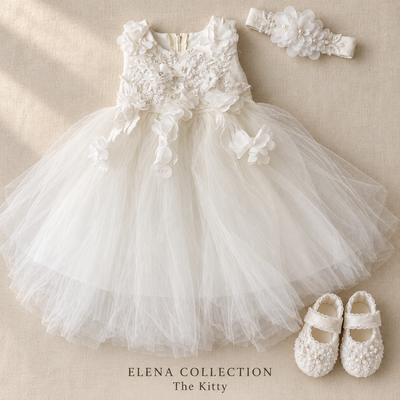 The Kitty — One-of-One Baby Dress Set